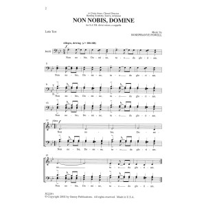 Non Nobis, Domine