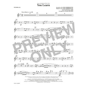 You Learn (from Jagged Little Pill) (arr. Mark Brymer) - Tenor Saxophone