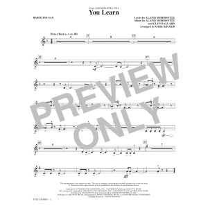 You Learn (from Jagged Little Pill) (arr. Mark Brymer) - Baritone Sax