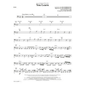 You Learn (from Jagged Little Pill) (arr. Mark Brymer) - Bass