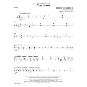You Learn (from Jagged Little Pill) (arr. Mark Brymer) - Drums