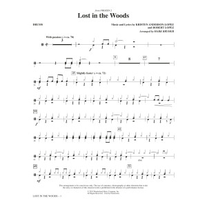 Lost in the Woods (from Disney's Frozen 2) (arr. Mark Brymer) - Drums