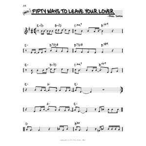 Fifty Ways To Leave Your Lover