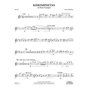 Kiskiminetas (To Make Daylight) - Flute