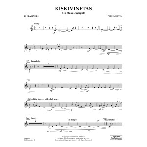 Kiskiminetas (To Make Daylight) - Bb Clarinet 3