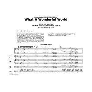 What a Wonderful World (arr. Rick Stitzel) - Full Score