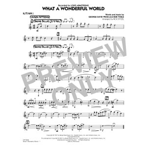 What a Wonderful World (arr. Rick Stitzel) - Alto Sax 1