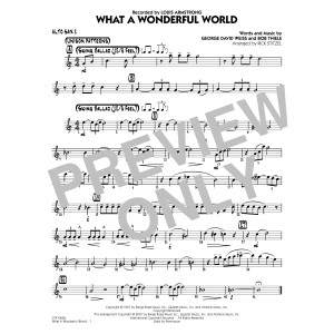 What a Wonderful World (arr. Rick Stitzel) - Alto Sax 2
