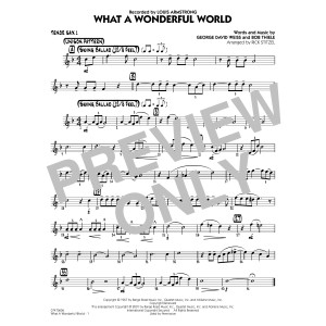 What a Wonderful World (arr. Rick Stitzel) - Tenor Sax 1