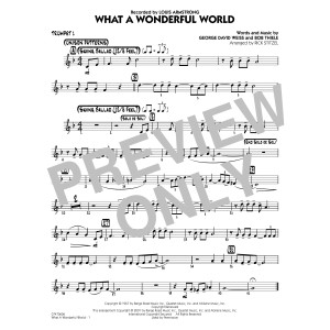 What a Wonderful World (arr. Rick Stitzel) - Trumpet 1