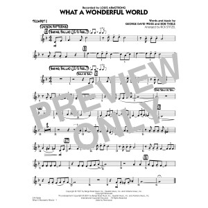 What a Wonderful World (arr. Rick Stitzel) - Trumpet 2
