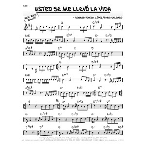 Usted Se Me Llevo La Vida
