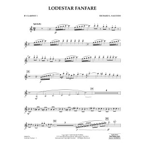 Lodestar Fanfare - Bb Clarinet 1