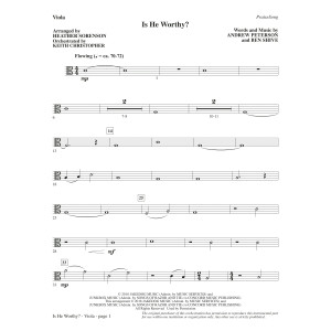 Is He Worthy? (Chamber Orchestra) (arr. Heather Sorenson) - Viola