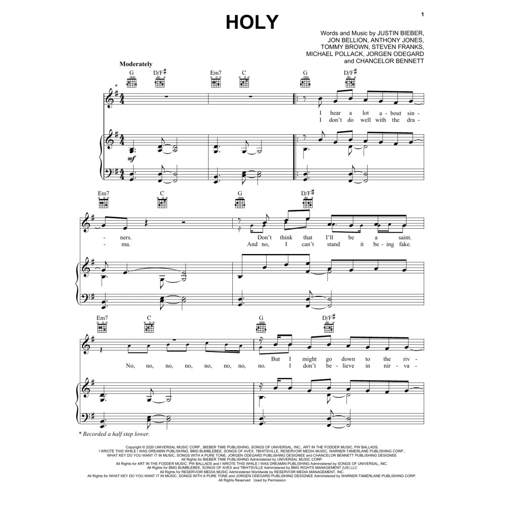 Holy (feat. Chance the Rapper)