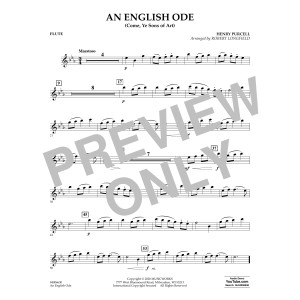 An English Ode (Come, Ye Sons of Art) (arr. Robert Longfield) - Flute