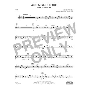 An English Ode (Come, Ye Sons of Art) (arr. Robert Longfield) - Oboe