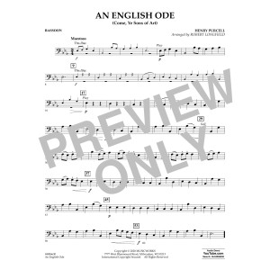 An English Ode (Come, Ye Sons of Art) (arr. Robert Longfield) - Bassoon