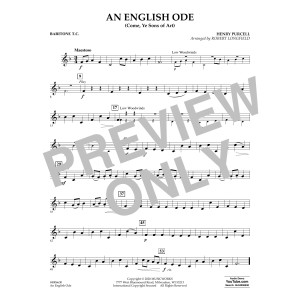 An English Ode (Come, Ye Sons of Art) (arr. Robert Longfield) - Baritone T.C.