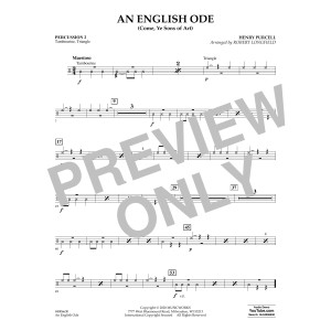 An English Ode (Come, Ye Sons of Art) (arr. Robert Longfield) - Percussion 2