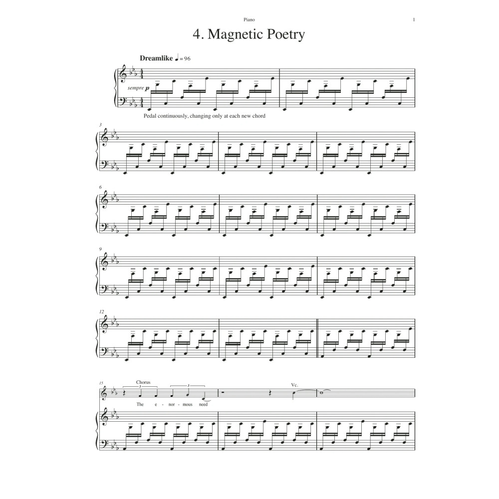 Magnetic Poetry (from The Sacred Veil) - Piano Accompaniment
