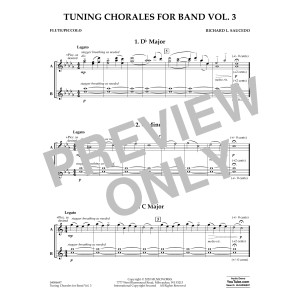 Tuning Chorales for Band Vol. 3 - Flute/Piccolo