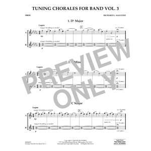 Tuning Chorales for Band Vol. 3 - Oboe