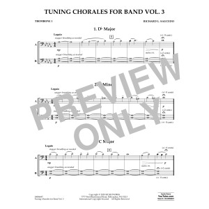 Tuning Chorales for Band Vol. 3 - Trombone 1