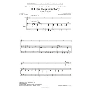If I Can Help Somebody (arr. André Thomas)