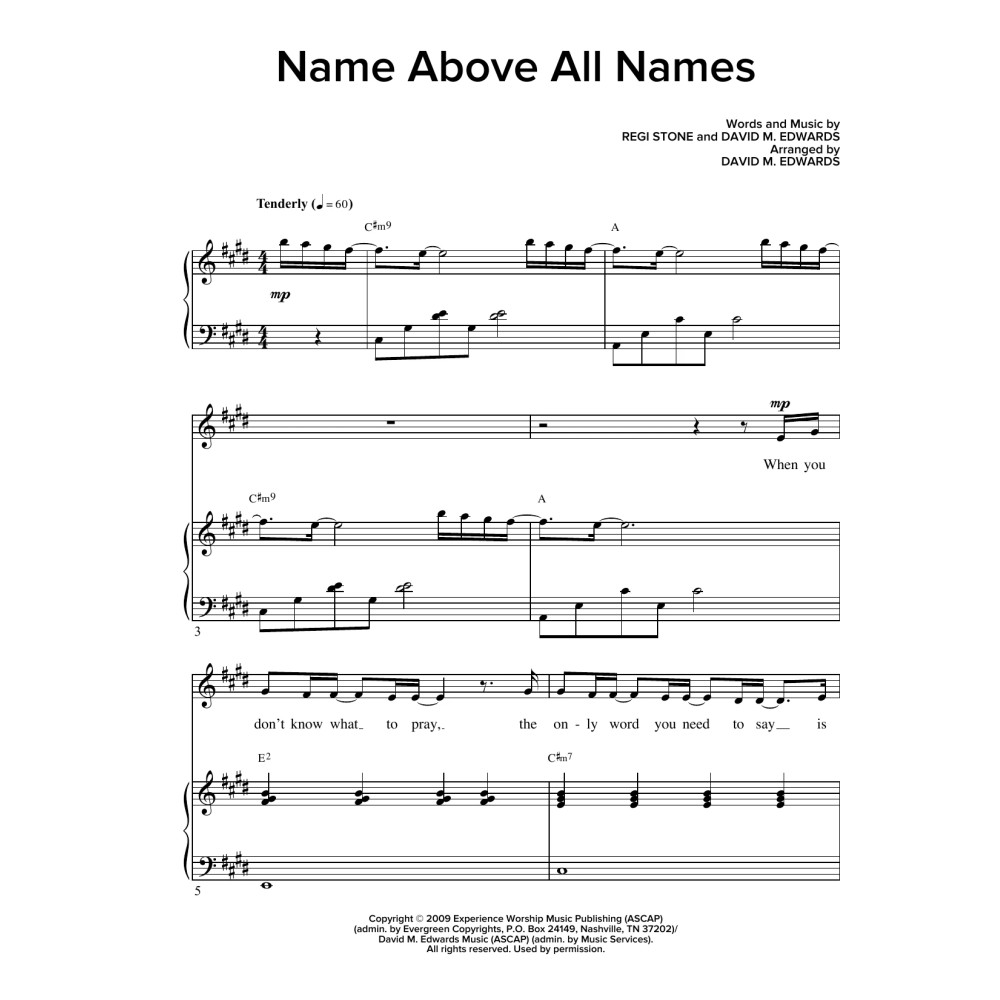Name Above All Names (arr. David M. Edwards)