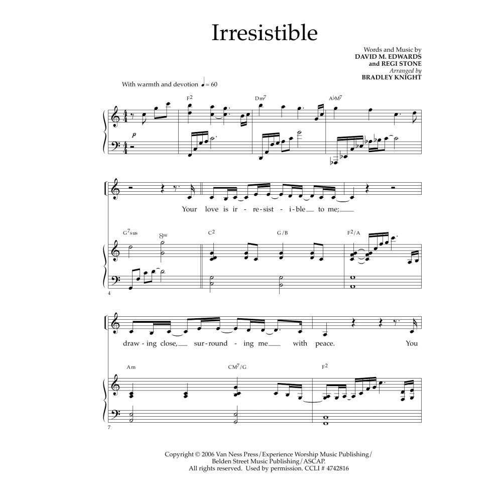 Irresistible (arr. Bradley Knight)