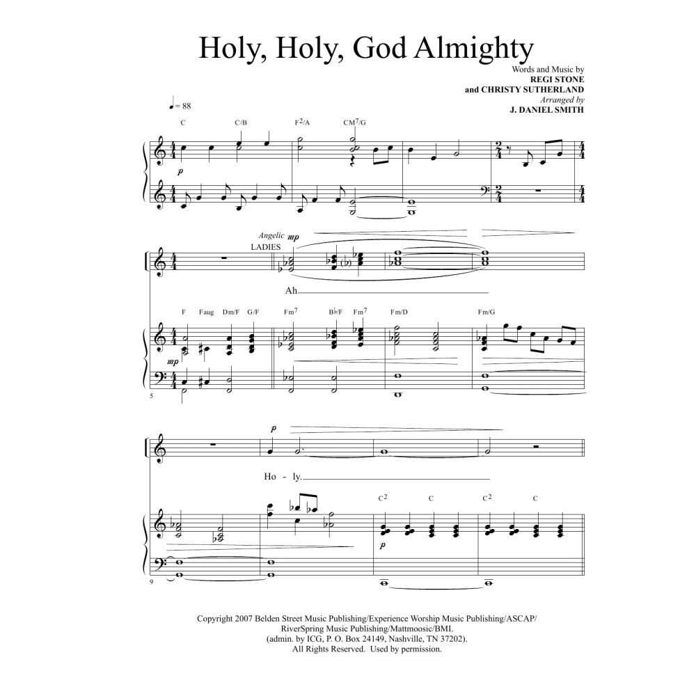 Holy, Holy God Almighty (arr. J. Daniel Smith)