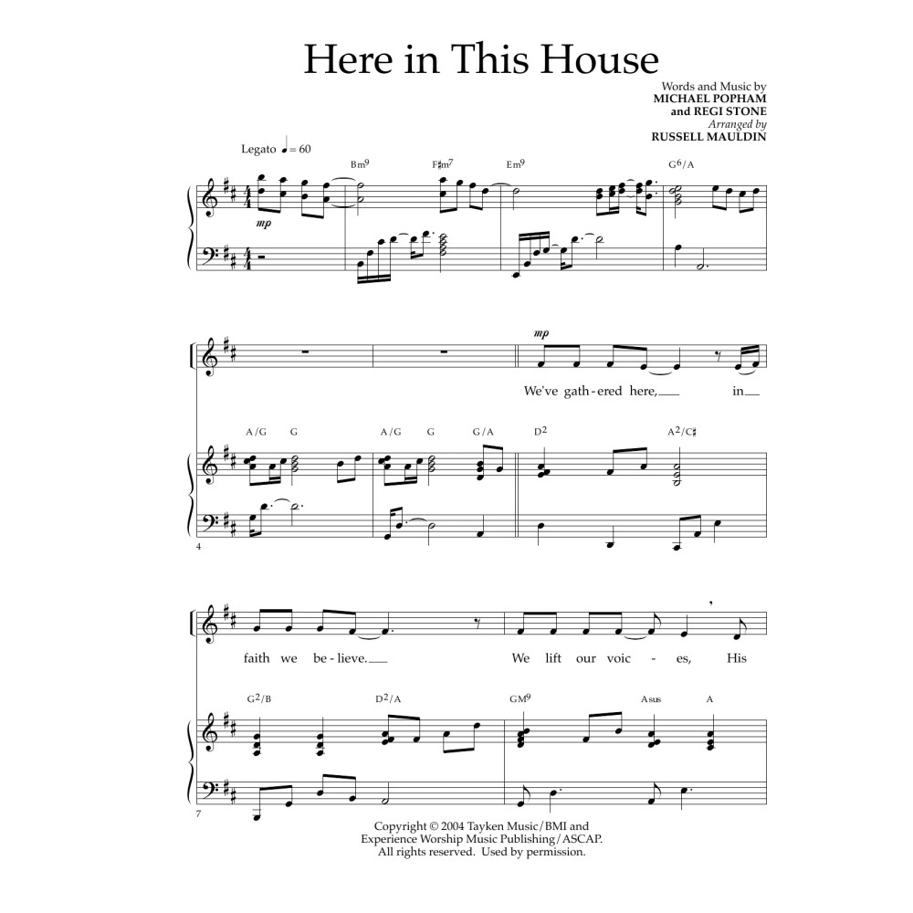 Here In This House (arr. Russell Mauldin)