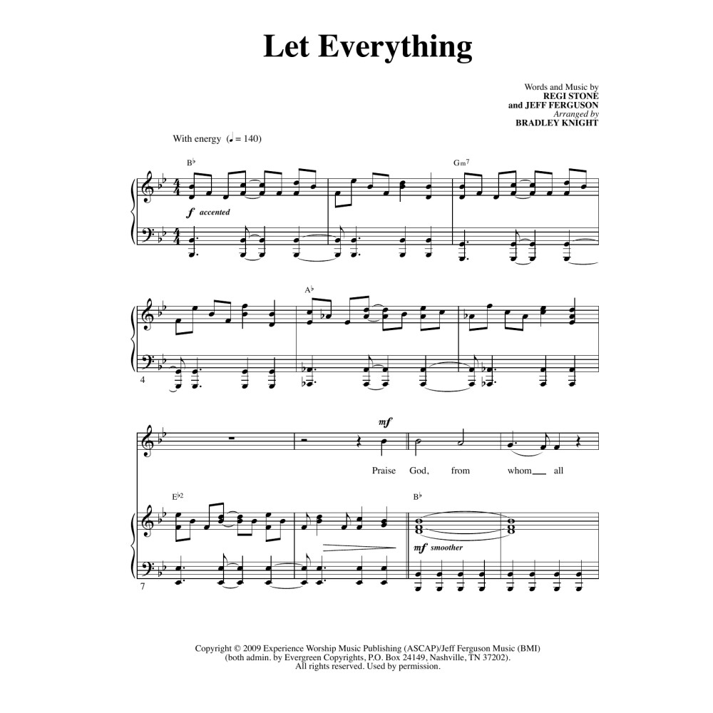 Let Everything (arr. Bradley Knight)