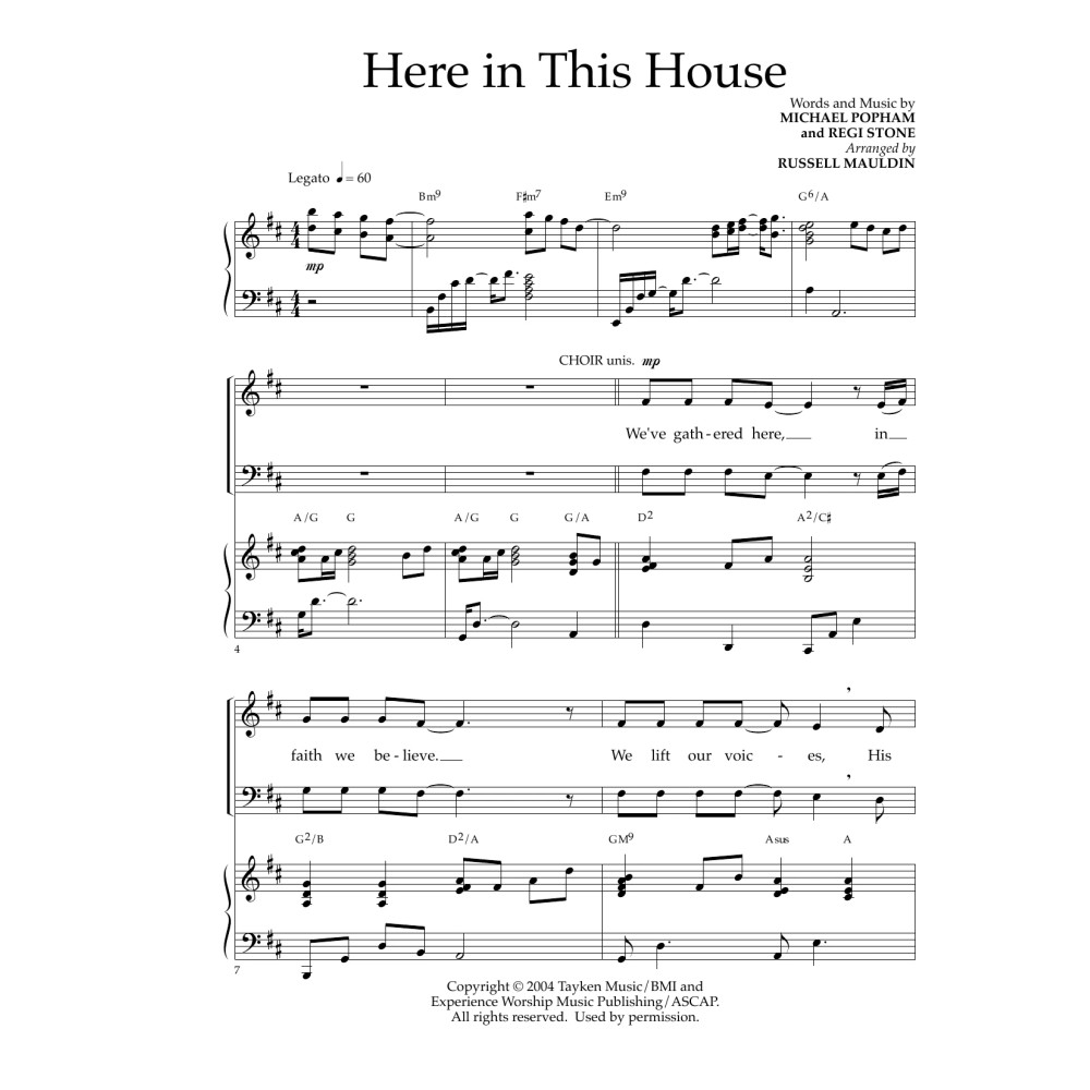 Here In This House (arr. Russell Mauldin)