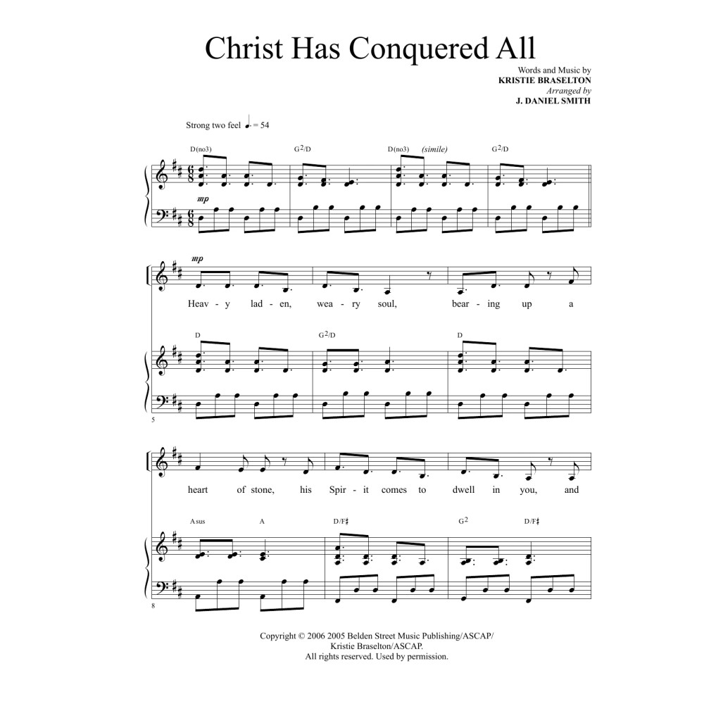 Christ Has Conquered All (arr. J. Daniel Smith)