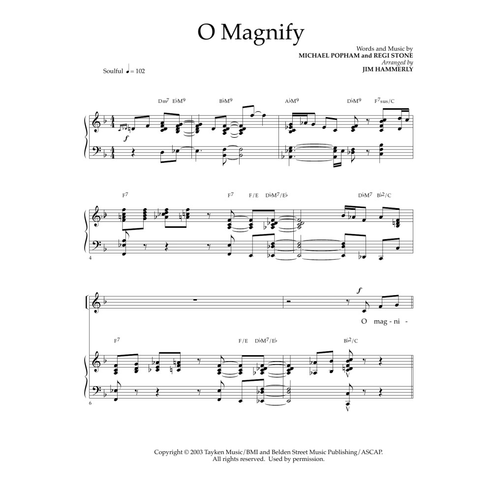 O Magnify (arr. Jim Hammerly)