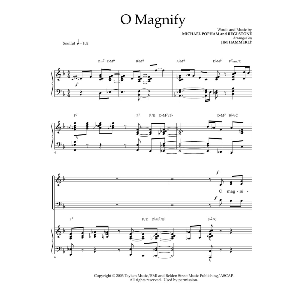 O Magnify (arr. Jim Hammerly)