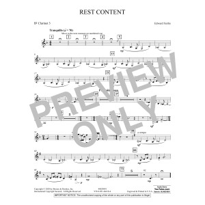 Rest Content - Bb Clarinet 3