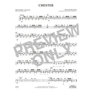 Chester (arr. Michael Sweeney) - Percussion 1 (Advanced)