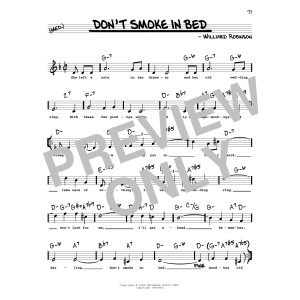 Don't Smoke In Bed (High Voice)