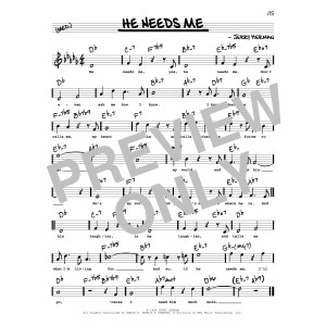 He Needs Me (High Voice)