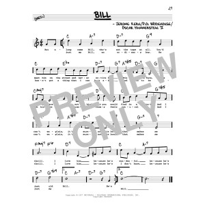 Bill (High Voice) (from Show Boat)