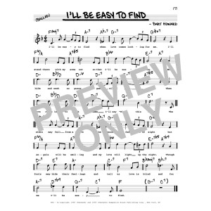 I'll Be Easy To Find (High Voice)