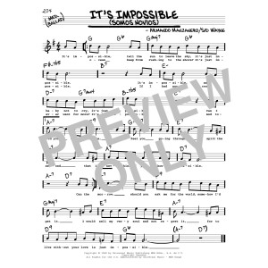 It's Impossible (Somos Novios) (High Voice)