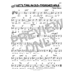 Let's Take An Old-Fashioned Walk (High Voice) (from Miss Liberty)