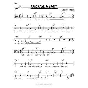 Luck Be A Lady (High Voice) (from Guys And Dolls)