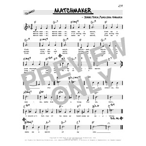 Matchmaker (High Voice) (from Fiddler On The Roof)