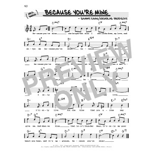Because You're Mine (High Voice)
