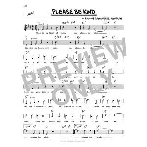 Please Be Kind (High Voice)